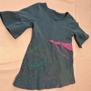 Kids Short Sleeve Tee in Blue and Pink